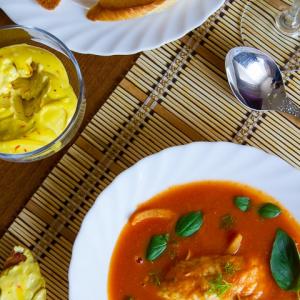 Томатный рыбный суп Рецепт суп с рыбой и помидорами простой